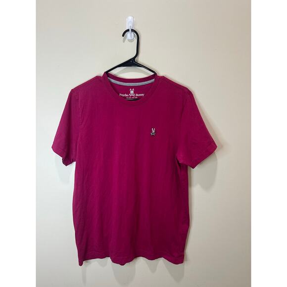 Psycho Bunny Classic T-Shirt Cotton Sz 5/M Pink Men’s Short Sleeve Tee - Picture 1 of 6